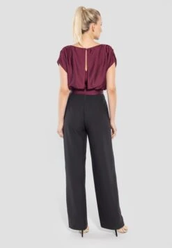 SWING Keisha Jumpsuit -Mode Jurk Winkel Keishajumpsuit BlackWine 3