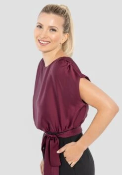 SWING Keisha Jumpsuit -Mode Jurk Winkel Keishajumpsuit BlackWine 5