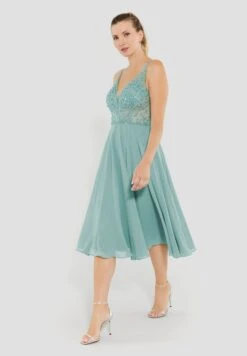 SWING Pernilla Dress -Mode Jurk Winkel Pernilladress Turqouiseblue 4