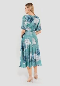 SWING Sienna Midi Dress -Mode Jurk Winkel Siennamididress Turqouiseblue 3