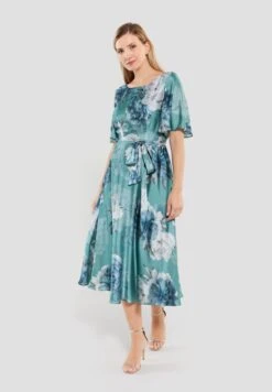 SWING Sienna Midi Dress -Mode Jurk Winkel Siennamididress Turqouiseblue 4