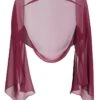 SWING Thin Chiffon Stole Brilliant Wine -Mode Jurk Winkel ThinchiffonstoleBrilliantwine 1