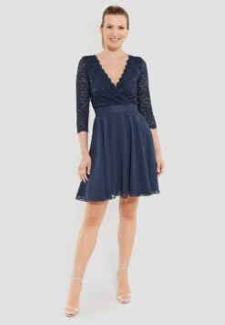 SWING Aus Mix - Cocktailjurk - Navy