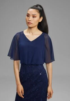 SWING Aus Mix - Cocktailjurk - Navy -Mode Jurk Winkel a8a9f075504b49ad990fc340a198bf01