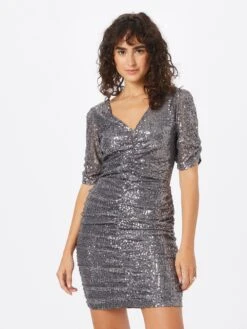 SWING Mini Jurken Jurk Dames Grijs / Zilvergrijs -Mode Jurk Winkel a8b499a06fd9e17ac2836cfe4ed373cb