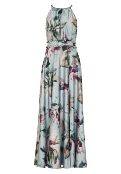 SWING Blumiges Aus Nachhaltigem - Maxi-Jurk - Light Green Multi -Mode Jurk Winkel ab023877a9224e258c51211f5d51b27b