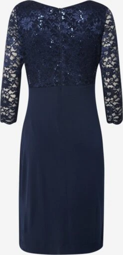 SWING Midi Jurken Jurk Dames Marine -Mode Jurk Winkel af3656e5b4bfbfdc75c00fd8682bc049