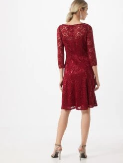 SWING Cocktailjurken Cocktailjurk Dames Wijnrood -Mode Jurk Winkel b0207f72519198c94a7a6e3e8e762316