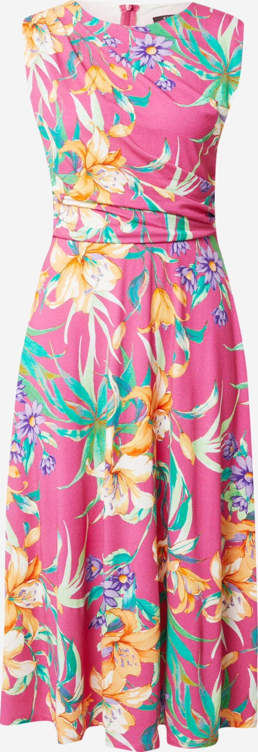 SWING Midi Jurken Jurk Dames Pink 3 SWING Midi Jurken Jurk Dames Pink