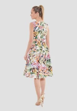 SWING Aus BedrucktemStretch - Jurk - Ivory /Multi -Mode Jurk Winkel b74aa58d83154fd49d8bca0a6077f0c0