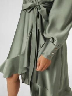 SWING Midi Jurken Jurk Dames Donkergroen -Mode Jurk Winkel b9faa02f67a2eaedad9263bed2ab14f5