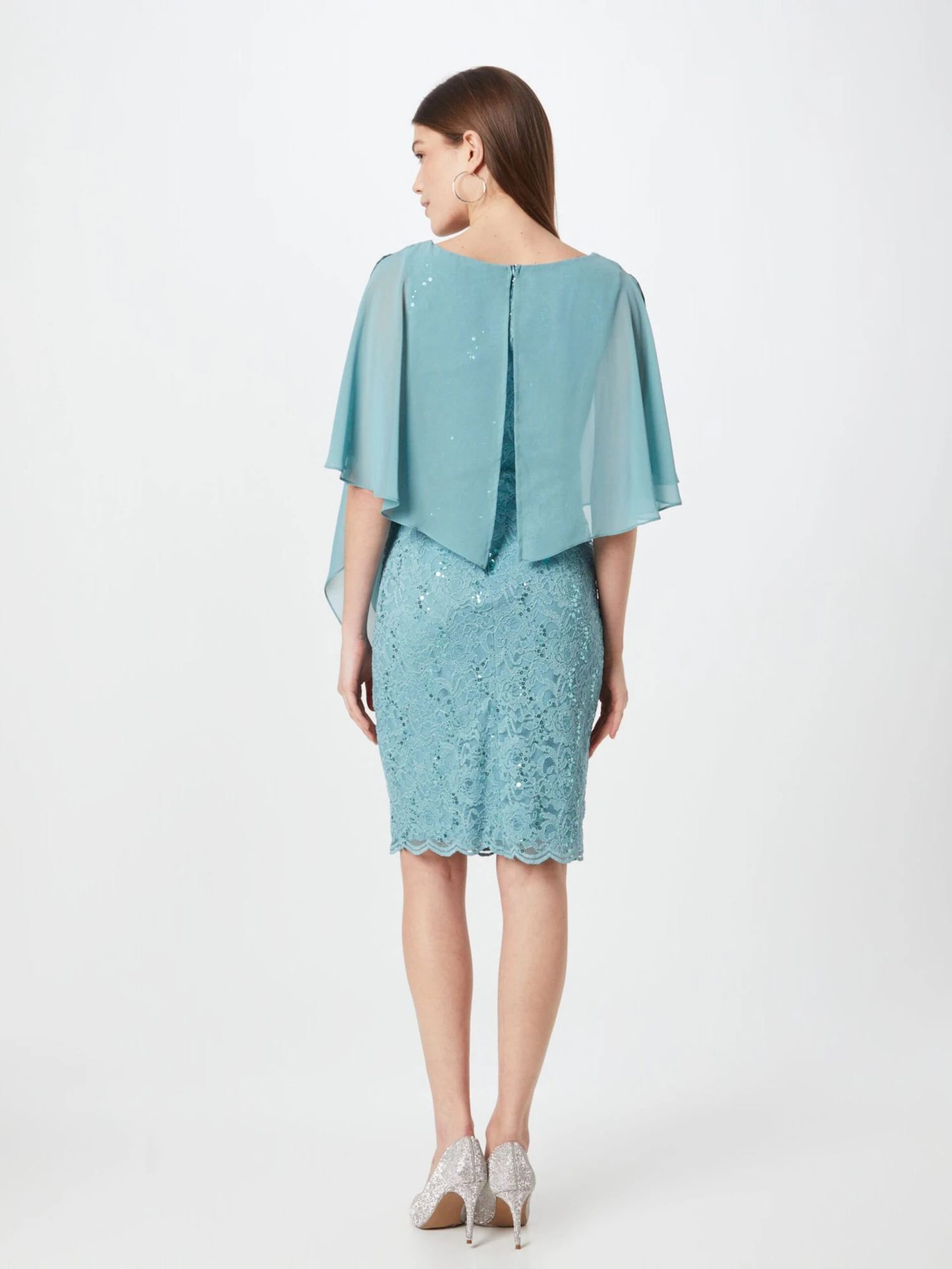 SWING Cocktailjurken Cocktailjurk Dames Blauw 6 SWING Cocktailjurken Cocktailjurk Dames Blauw - Afbeelding 4