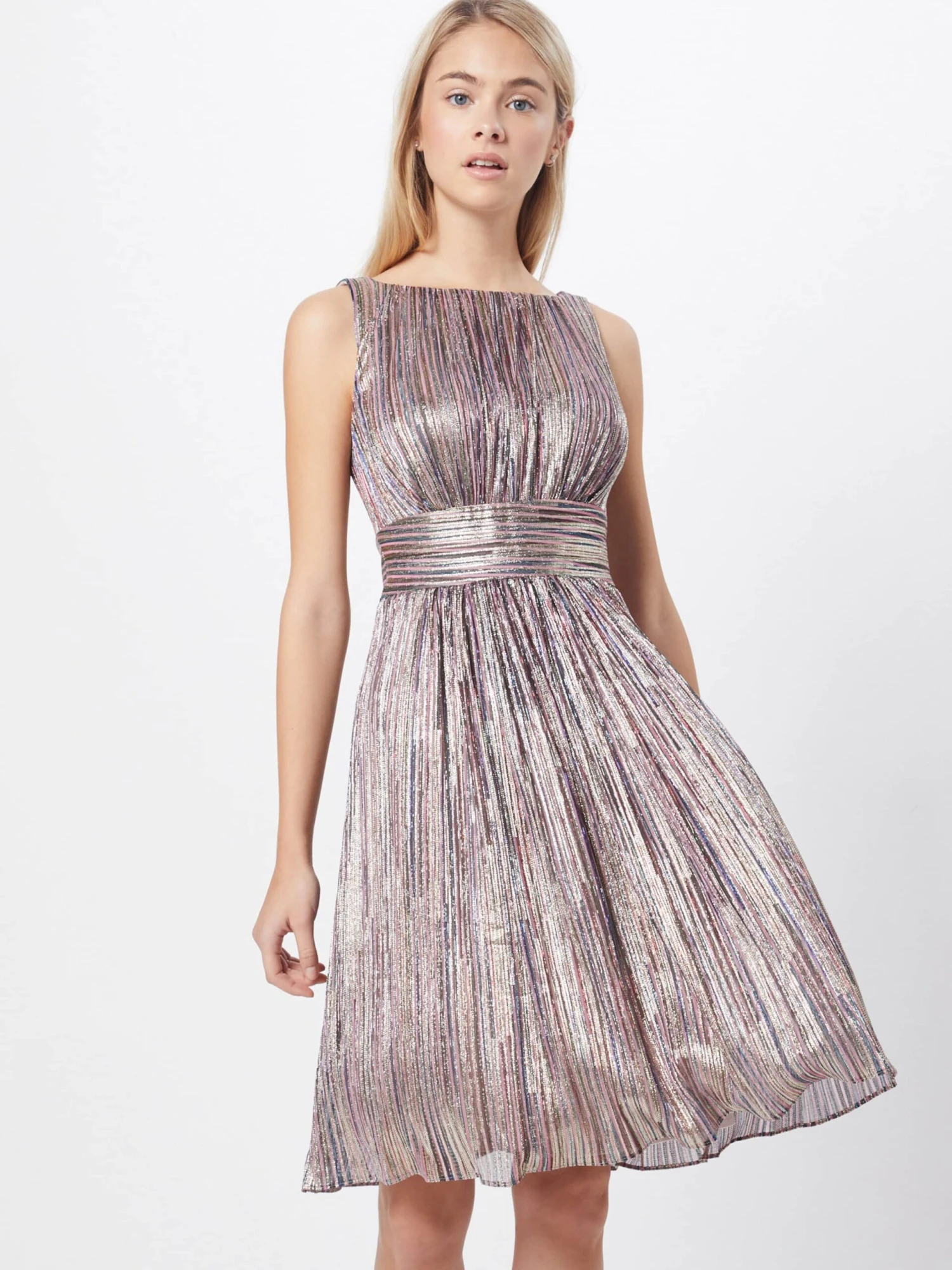 SWING Cocktailjurken Cocktailjurk Dames Goud 5 SWING Cocktailjurken Cocktailjurk Dames Goud - Afbeelding 3