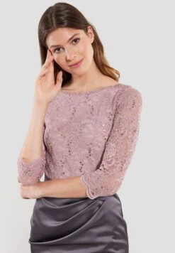 SWING Cocktailjurk - Blush Rose/Nougat Brown -Mode Jurk Winkel c46db52278344ff3bb50d08c70ab97e7