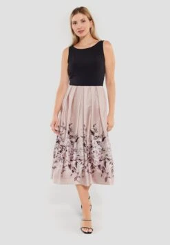 SWING Aus Materailmix - Etui-Jurk - Black Light Rose