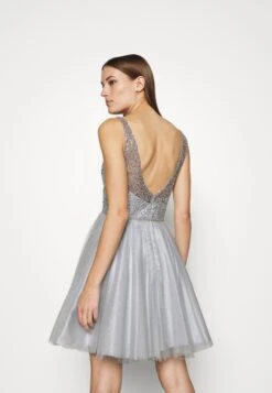 SWING Cocktailjurk - Silver Gray -Mode Jurk Winkel cbf65291e03a4447adcc14d948e2535b
