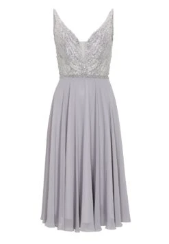 SWING Perlenbesticktes Midi Mit Cups - Cocktailjurk - Silver Shadow -Mode Jurk Winkel cf4f56eb29fb453a8ea6829c659549f8