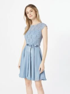 SWING Cocktailjurken Cocktailjurk Dames Hemelsblauw -Mode Jurk Winkel d0be423227d025fd78f1496bf1ebfe39