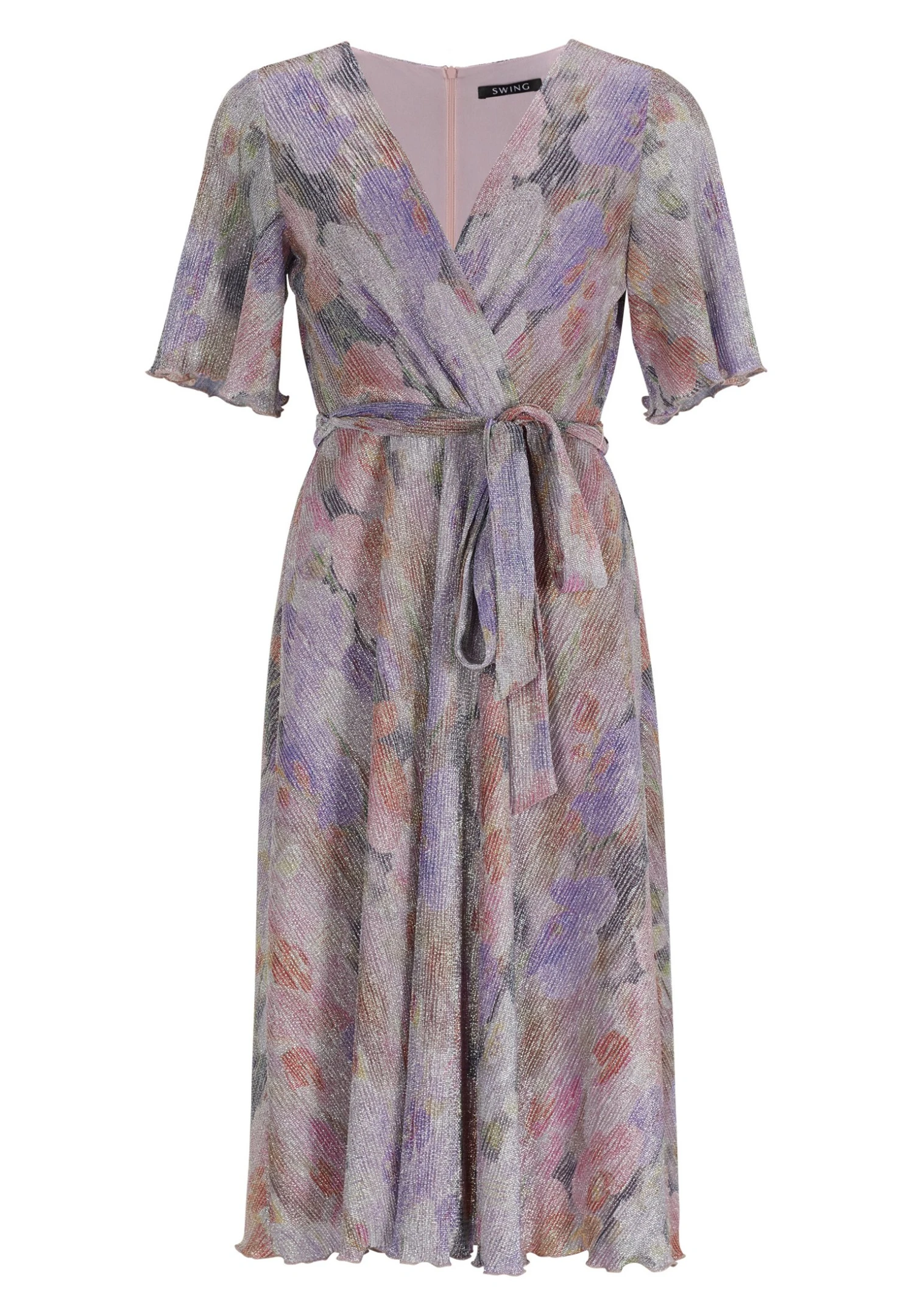 SWING Midi Mit Blumendruck - Jurk - Blush Rose Multi 8 SWING Midi Mit Blumendruck - Jurk - Blush Rose Multi - Afbeelding 6