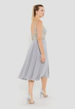 SWING Perlenbesticktes Midi Mit Cups - Cocktailjurk - Silver Shadow -Mode Jurk Winkel daed0af86c83434d943ca31c4ac1d9e5