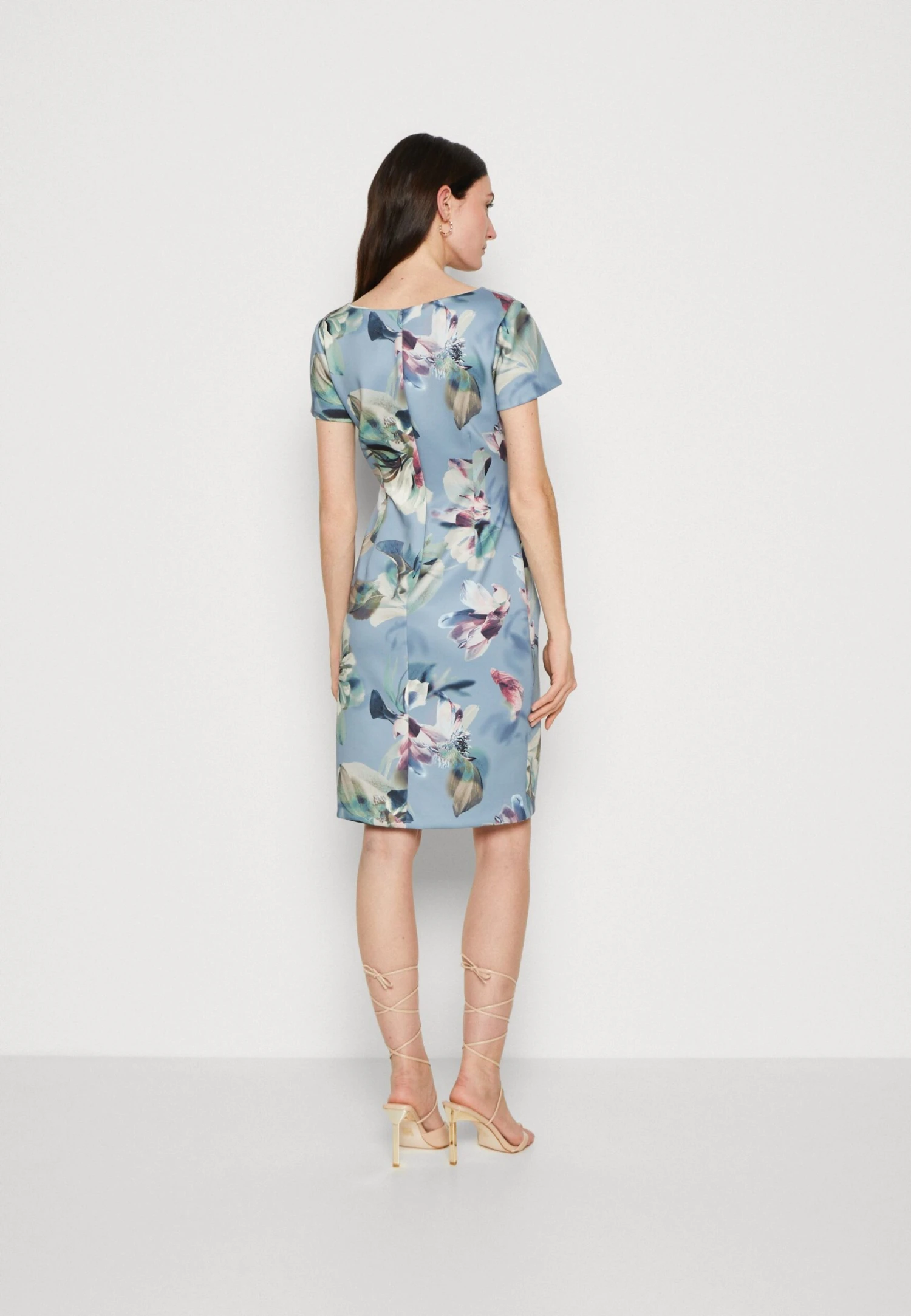 SWING Mit Blumendruck - Jerseyjurk - Rainy Blue/Multi 5 SWING Mit Blumendruck - Jerseyjurk - Rainy Blue/Multi - Afbeelding 3