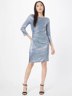 SWING Mini Jurken Jurk Dames Smoky Blue -Mode Jurk Winkel e7957d7ed71a6279d3f4296f74e61dc5