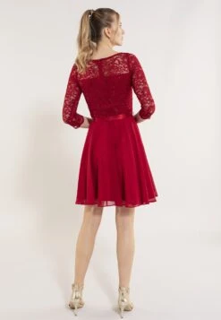 SWING Cocktailjurk - Dark Red -Mode Jurk Winkel e9b9be8bff204f34ab7cffc69d54bd72