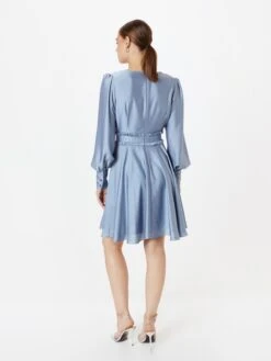 SWING Cocktailjurken Cocktailjurk Dames Smoky Blue -Mode Jurk Winkel ec3ba6725e0ed284158f910bf410e683