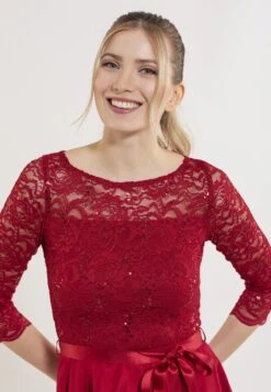 SWING Cocktailjurk - Dark Red -Mode Jurk Winkel f368318f70374f5c892be941a2b052ae