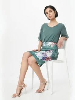 SWING Cocktailjurken Cocktailjurk Dames Jade Groen -Mode Jurk Winkel f48e90f9745badfc386f84ad331afce4