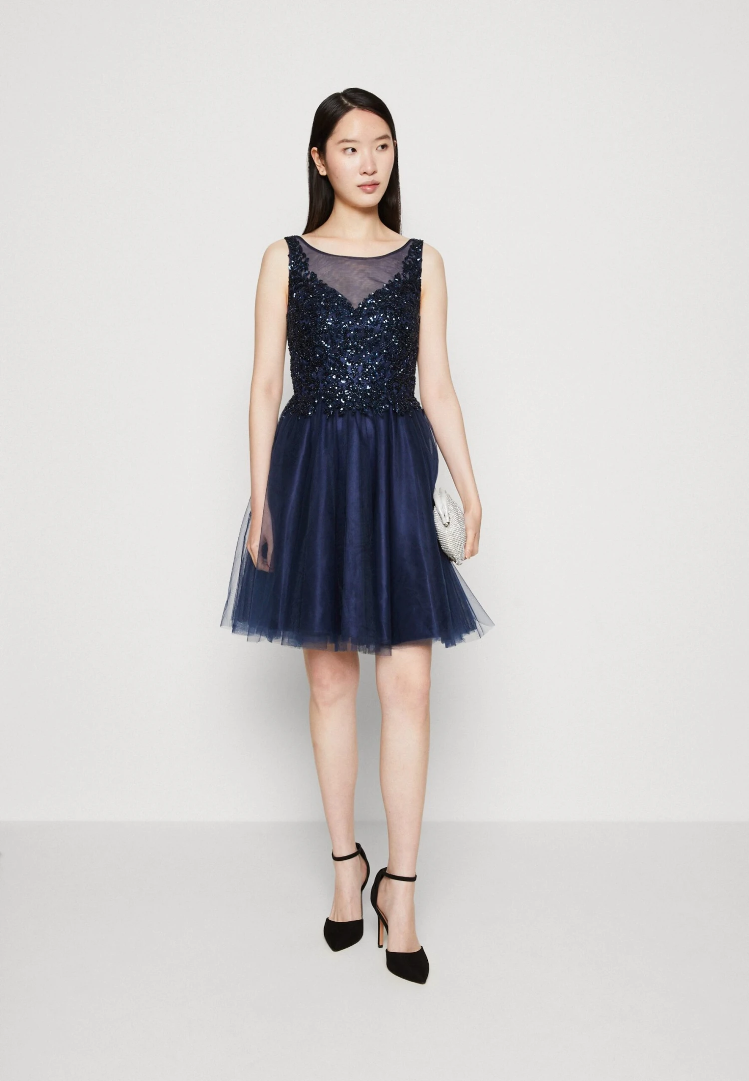 SWING Dress - Cocktailjurk - Navy 4 SWING Dress - Cocktailjurk - Navy - Afbeelding 2