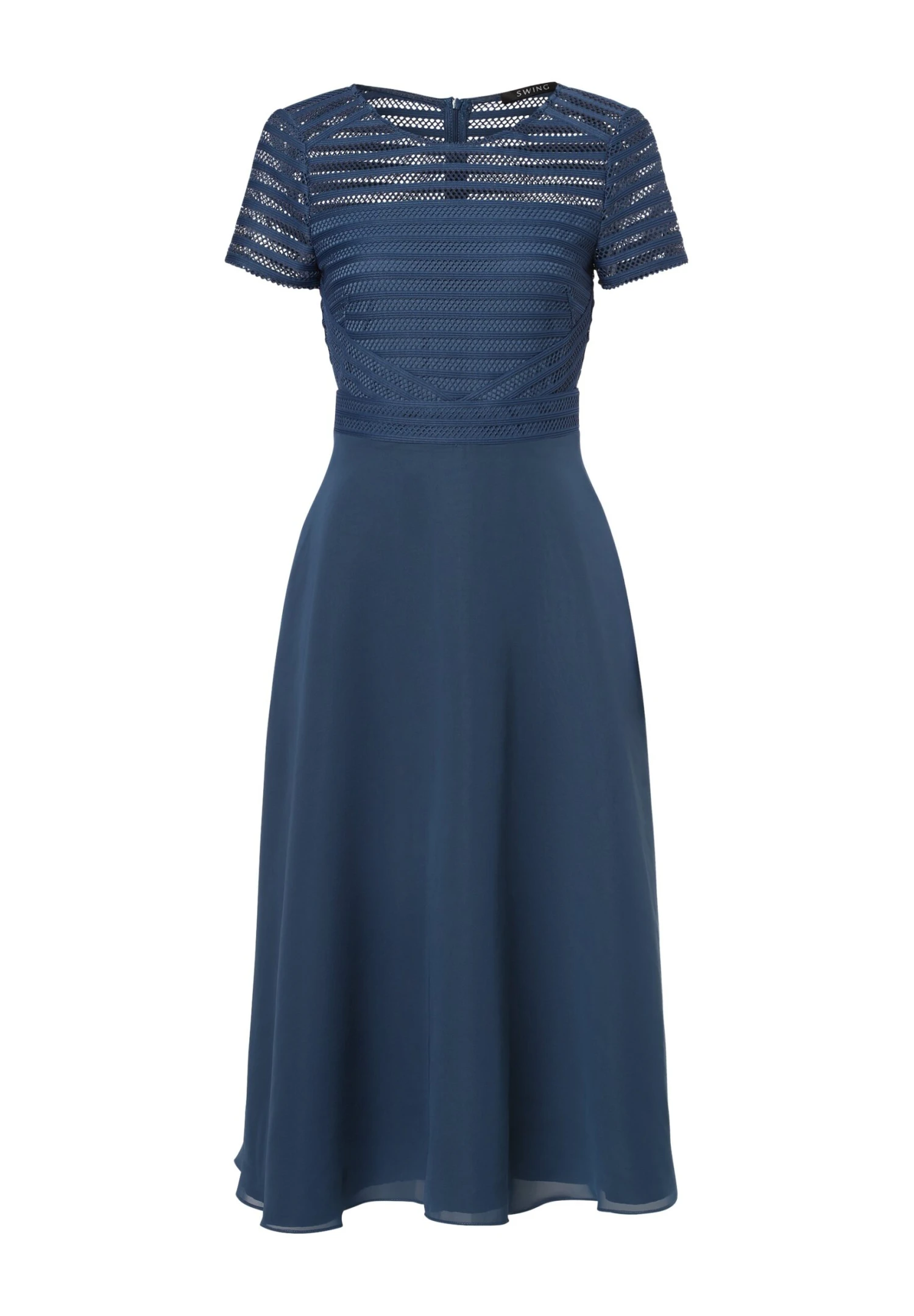 SWING Cocktailjurk - Indigo 6 SWING Cocktailjurk - Indigo - Afbeelding 4