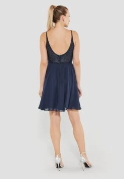 SWING Cocktailjurk - Navy -Mode Jurk Winkel fafb89f1eb5444ef8174adb11156fba5