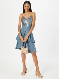 SWING Mini Jurken Jurk Dames Hemelsblauw -Mode Jurk Winkel fd1bd0bb79a426d4ad043071b4c0a1d0