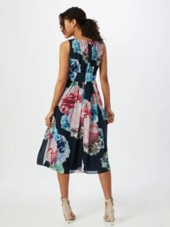 SWING Midi Jurken Jurk Dames Donkerblauw / Gemengde Kleuren -Mode Jurk Winkel fe3e3440e0ea3dc4453521d5d6e6c937